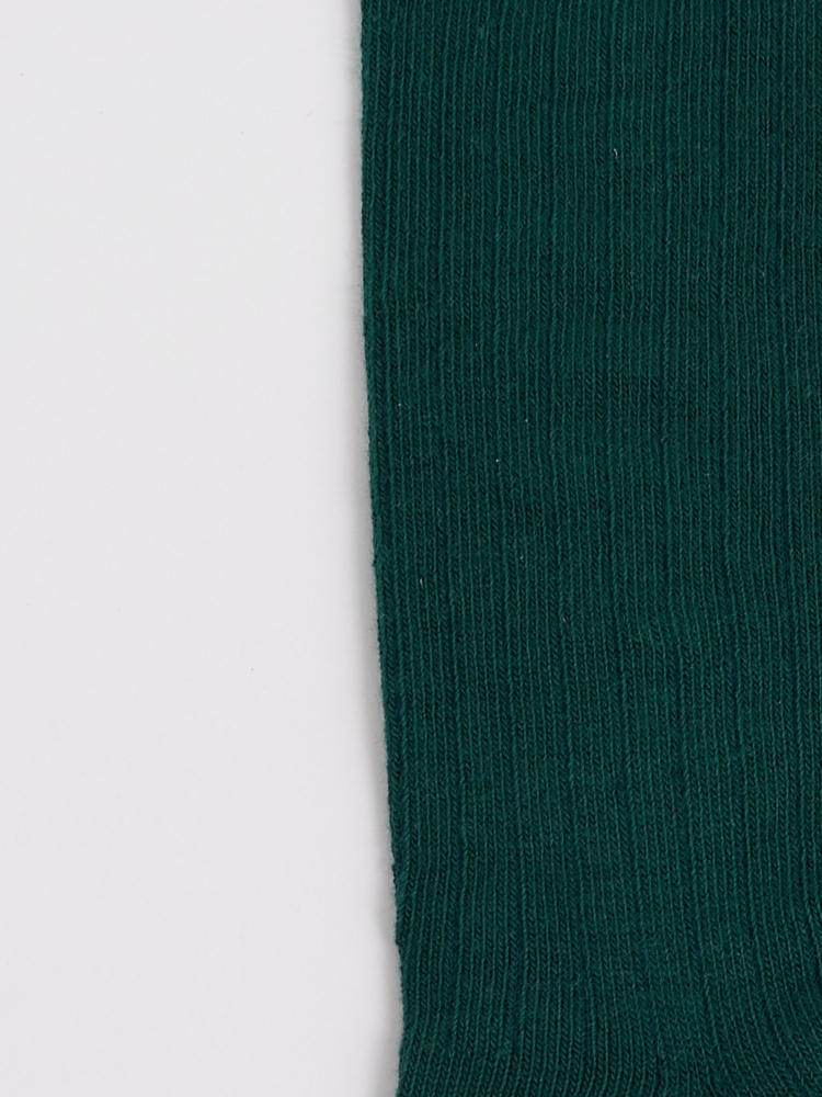 Calza cotone per bambini invernale alta verde scuro