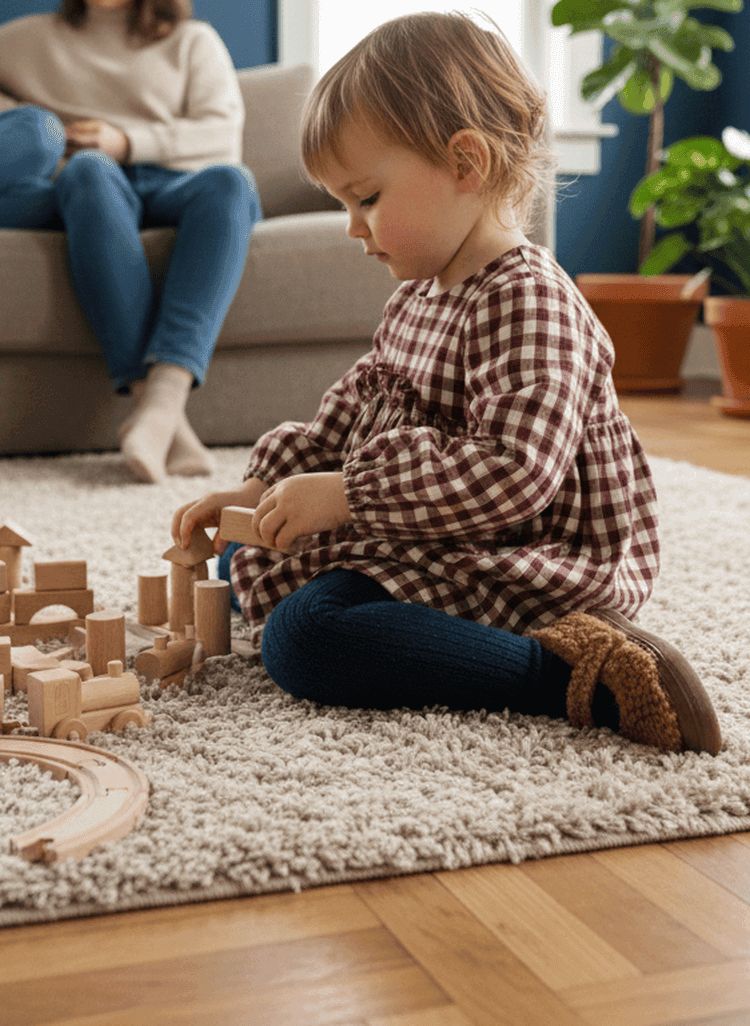 Ballerina invernale bambina marrone Isabella vista laterale