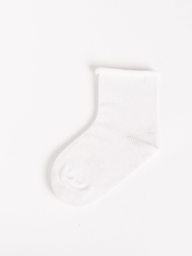 Calze cotone taglio vivo bianco