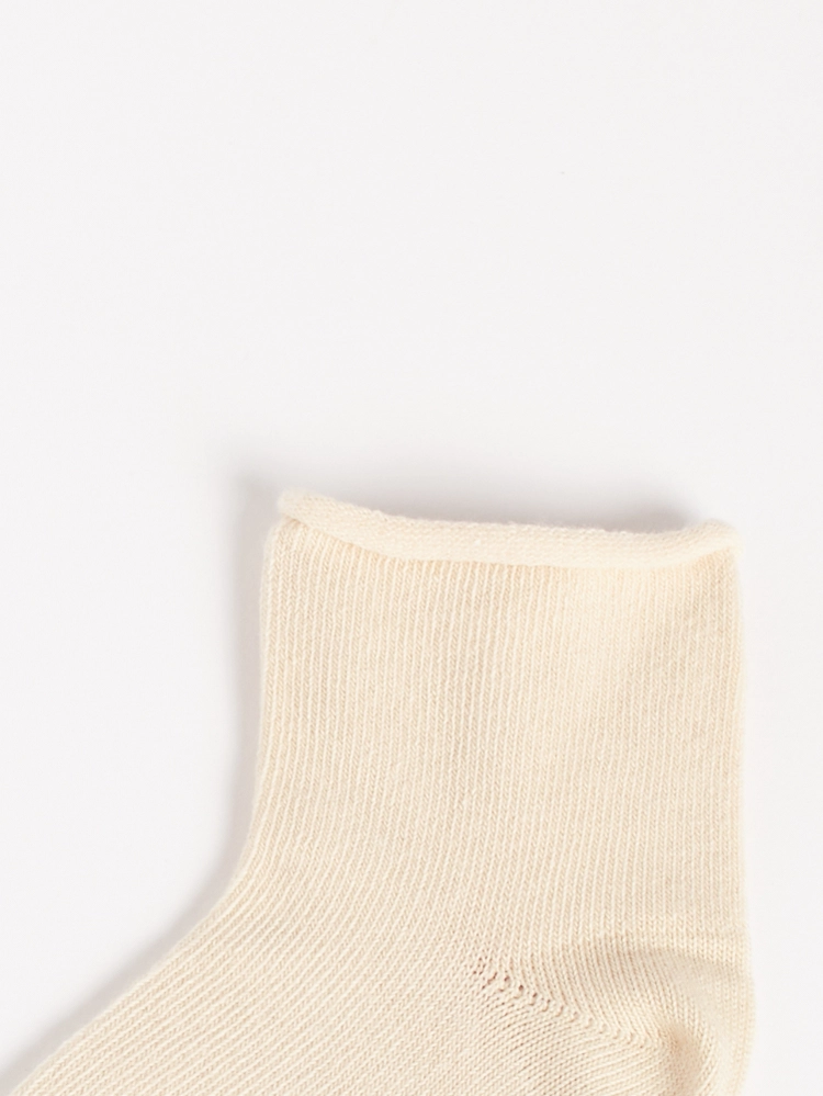 Calze cotone taglio vivo ecru