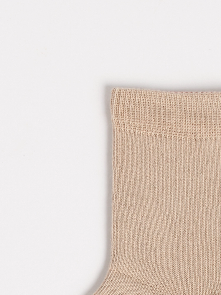 Calze cotone basse beige