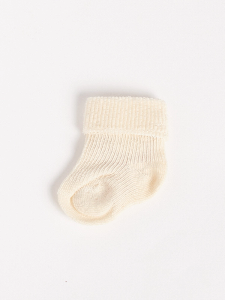 Calze culla cotone ecru