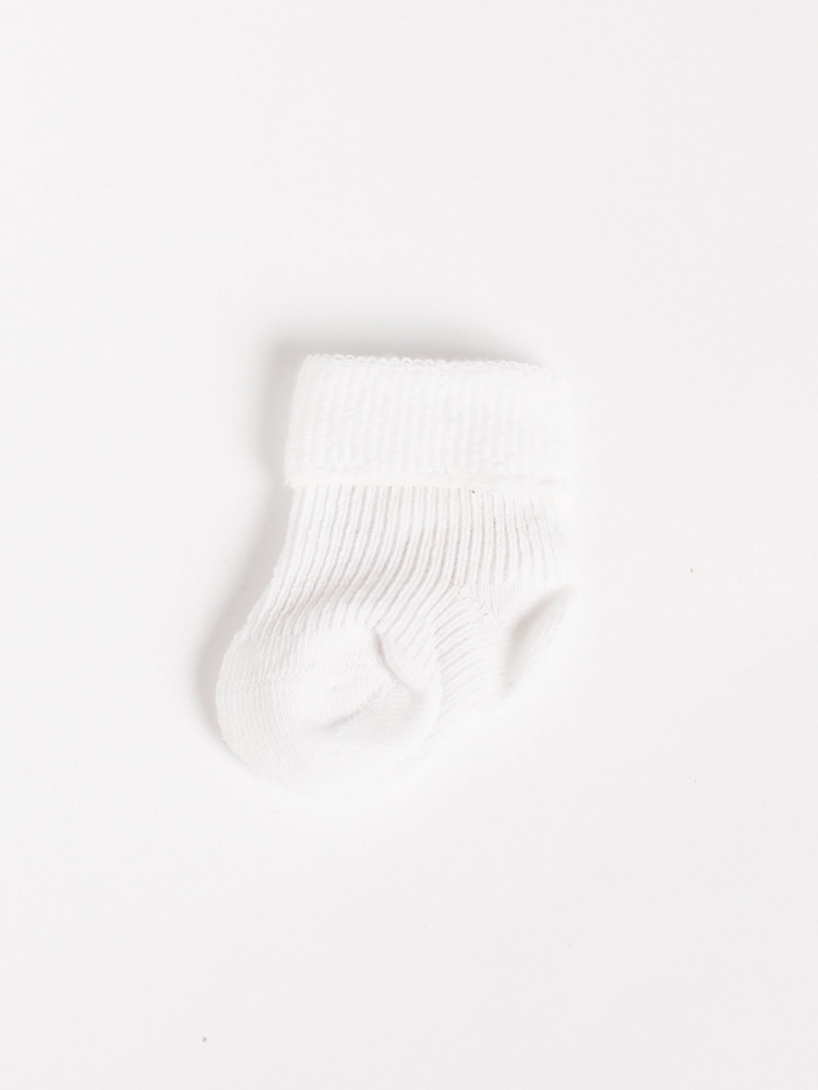 Calze culla cotone bianco