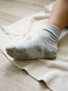 Una calza bagnata dal sudore