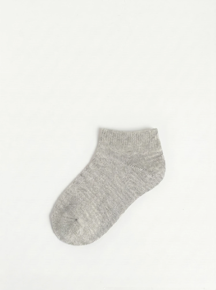 Calze basse cotone grigio