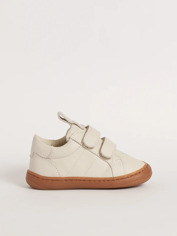 scarpa bimbi primi passi beige profilo pelle