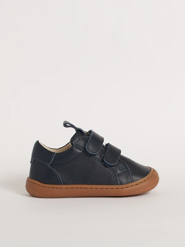 scarpa bimbo primi passi blu profilo pelle