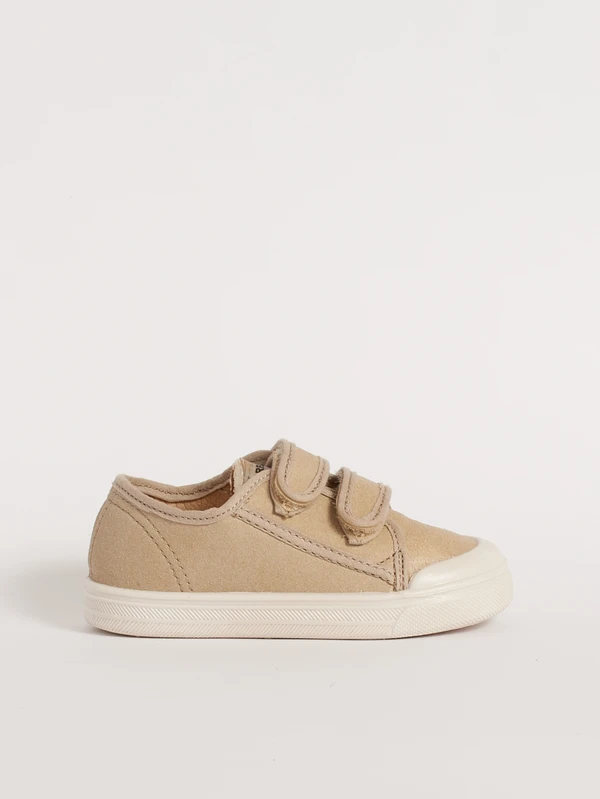 Scarpina classica flessibile con strappo beige modello Dondi Era Barberini vista laterale